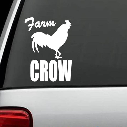 7"x5" Farm Crow Rooster Decal Sticker Tractor Barn Chicken Horse Duck Poultry