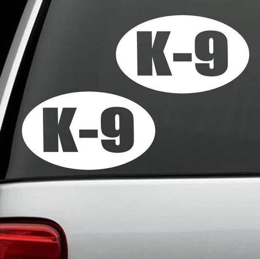 2-COUNT K9 K-9 Dog Decal Sticker Police Drug Unit Laptop Mirror