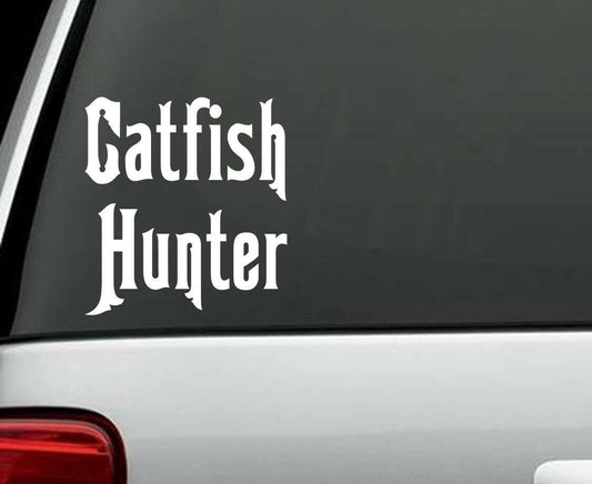 5" CATFISH HUNTER WINDOW DECAL STICKER LAPTOP TRUCK SUV VAN BOAT LAPTOP