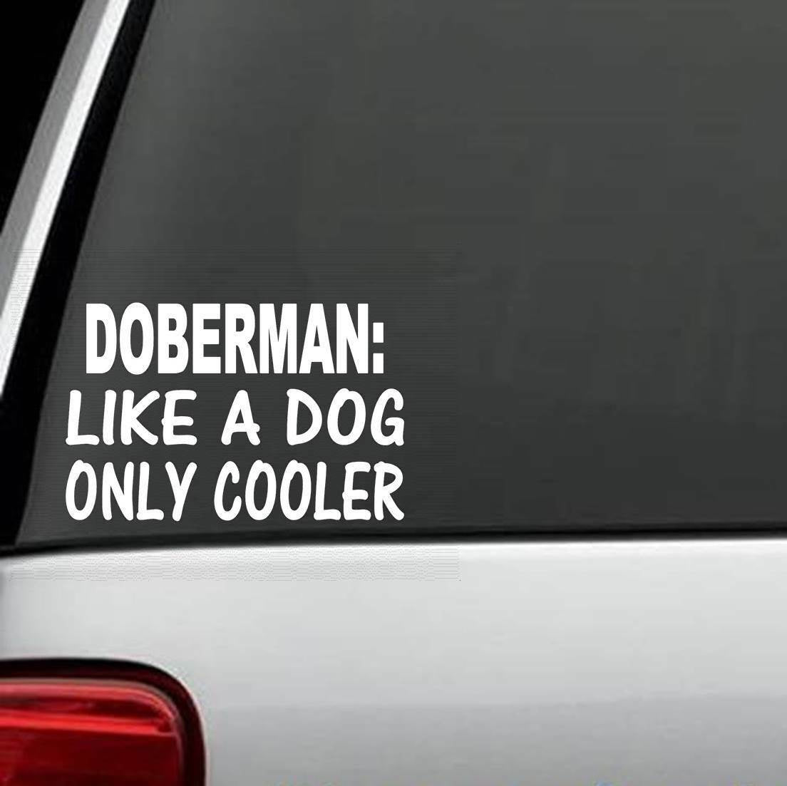 6"x4" Doberman Like A Dog Only Cooler Decal Sticker Car Truck SUV Van Laptop