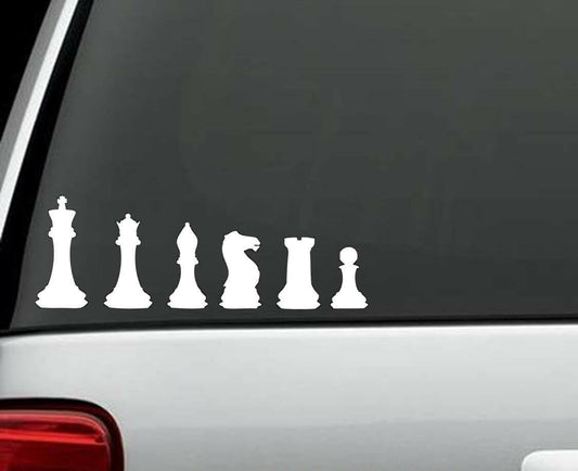 7" Long CHESS FAMILY Decal Sticker Car Truck SUV Van Laptop WINDOW SURFACE MIRROR