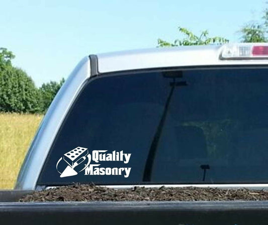 8"x3.25" BRICKLAYER MASONRY Decal Sticker for Car Truck SUV 4X4 Van Window laptop