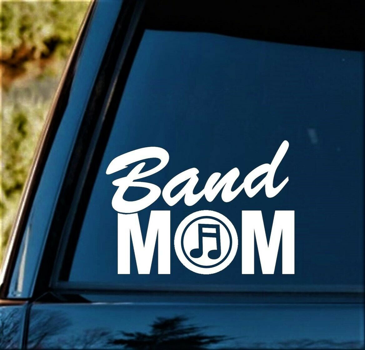 6"x4.3" Band Mom Music Notes Decal Sticker Marching Band Guitar, Bass Treble Clef