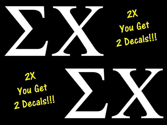 6"X3" Sigma Chi Decal Sticker Fraternity Sorority Greek Car Truck SUV Van Laptop