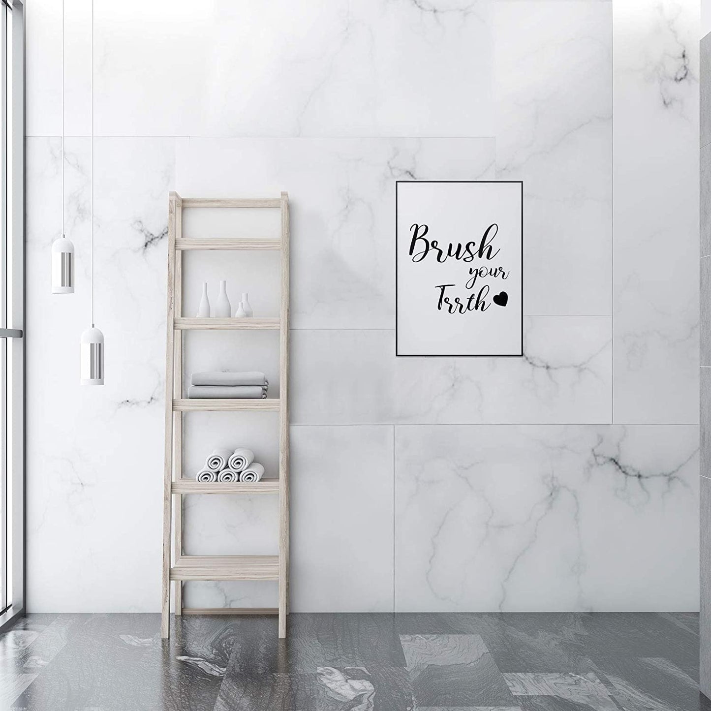 8"x10" No Frame Bathroom Quotes and Sayings Art Prints Bathroom Wall Art Decor Toilet Quotes Rules Signs Black and White Funny Home Wall Pictures Bathroom Toilet Decor