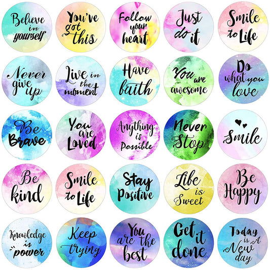 24 Pieces Inspiring Planner Stickers Inspirational Quote Stickers Encouraging Stickers Motivational Encouragement Stickers for Book Phone Car Bike Scrapbook