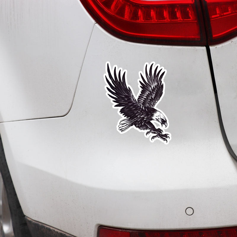 13.3CM*16.4CM Hand-Painted Wingswing Eagle PVC Motorcycle Car Sticker
