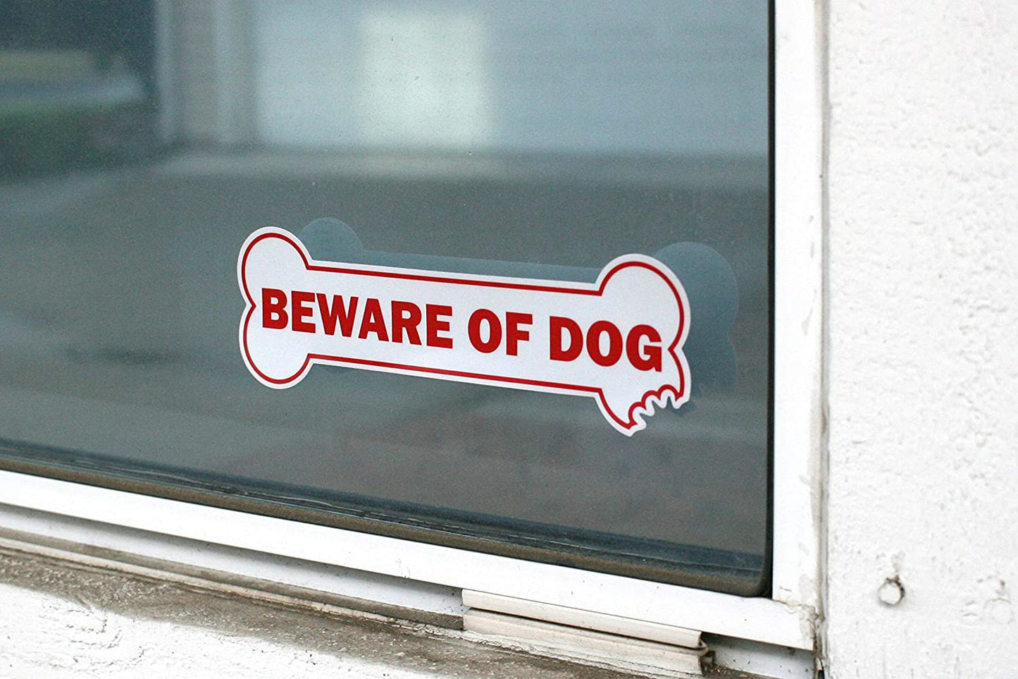 2.4"x7.7" Beware of Cat 2 Pack Decal Sticker Fun Unique Paw Shaped Pet Sign That Lets Others Know You Have A Cat