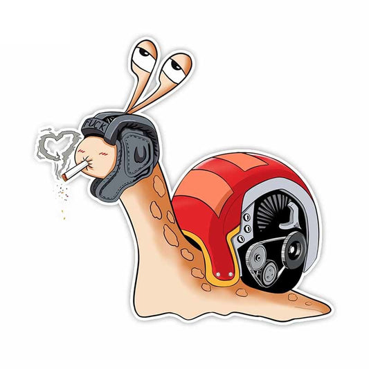 15.8CM*16.5CM Cartoon Personality Snail Car Sticker Decal PVC