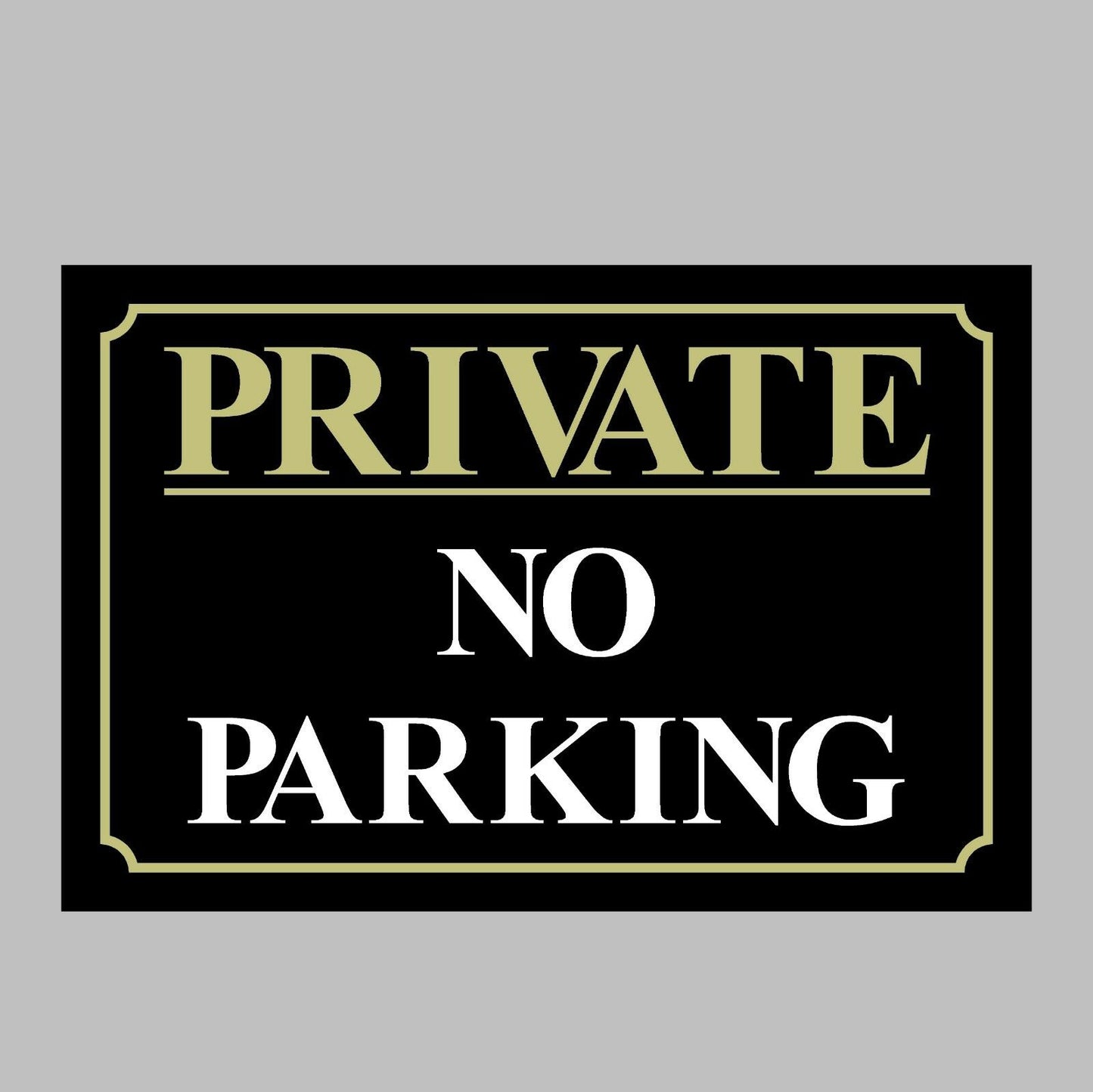 12 Styles No Parking, Driveway, CCTV, Beware of Dog, Gates, Garage, Car Park, Private Sticker Vinyl Decal