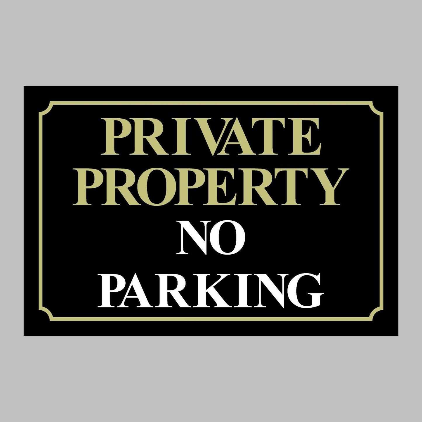 12 Styles No Parking, Driveway, CCTV, Beware of Dog, Gates, Garage, Car Park, Private Sticker Vinyl Decal