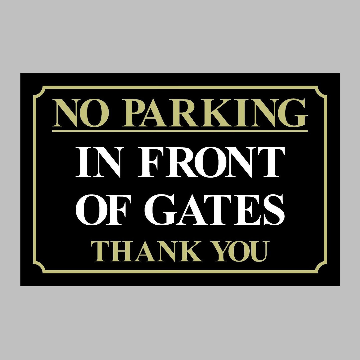 12 Styles No Parking, Driveway, CCTV, Beware of Dog, Gates, Garage, Car Park, Private Sticker Vinyl Decal