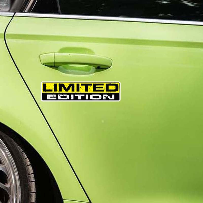 2X 15CM*3CM LIMITED EDITION Funny PVC Decal  Funny Personality Car Sticker