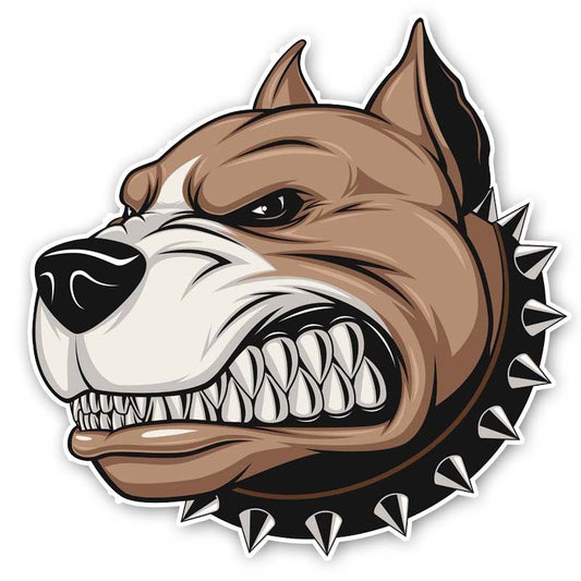 11.4CM*14.7CM A Cruel And Ferocious Dog Fashion Car Sticker PVC Decal