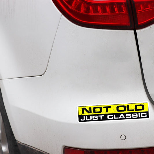 2X 15.2CM*3.3CM NOT OLD CLASSIC Interesting Car Sticker PVC Character Decal Body