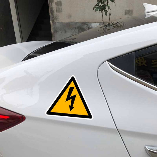 14.5CM*12.6CM Warning Of Dangerous Warning PVC Car Sticker Window Decal