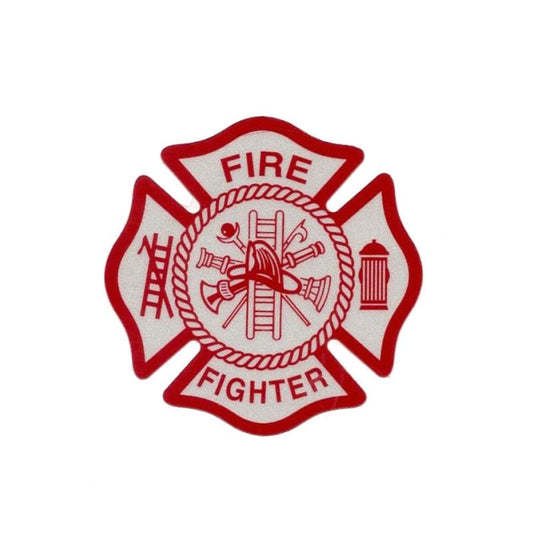 14CM*14CM Warning Fire Fighter Funny Decal PVC Car Sticker
