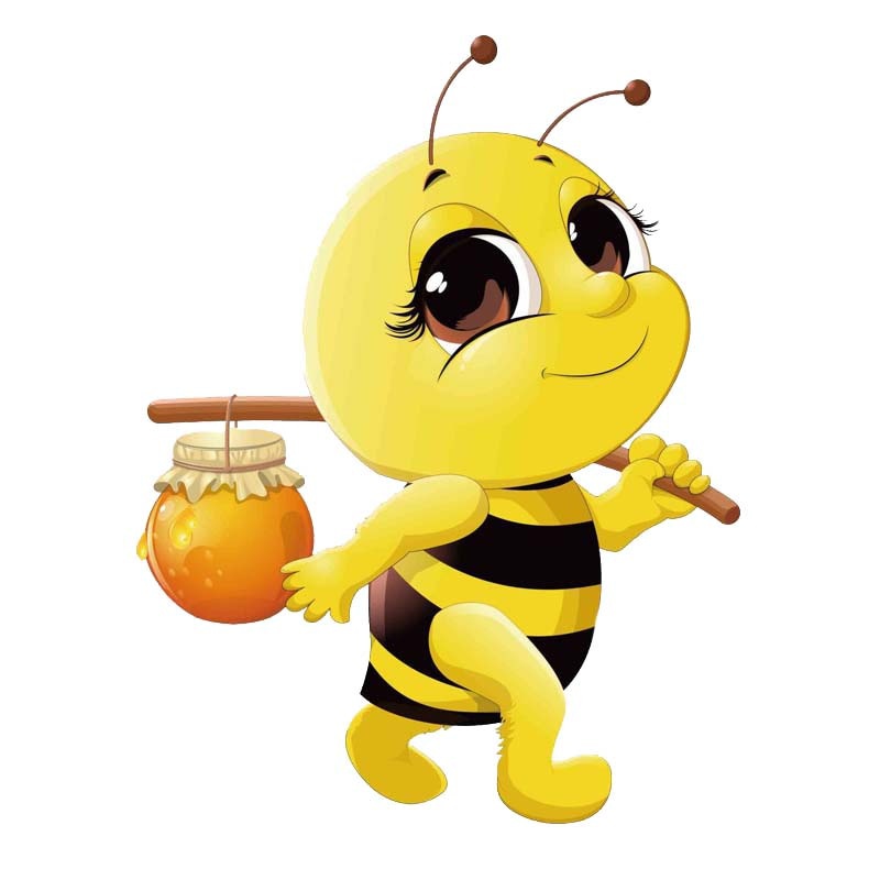 15.1CM*19.8CM Bees With Honey Decal PVC Car Sticker