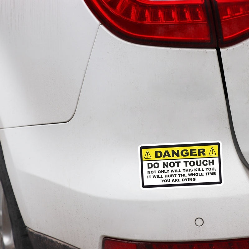 14.5CM*7.5CM DANGER Funny NOT ONLY WILL THIS KILL YOU Decorate Car Sticker Decal PVC