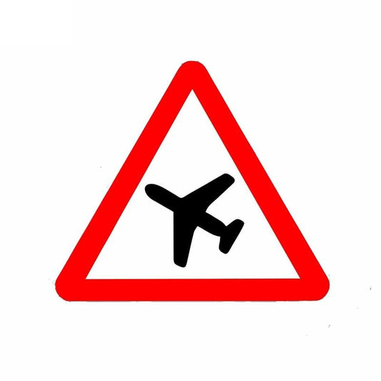 15CM*13CM  Warning  The Pilot Warns The  Car Sticker PVC Decal