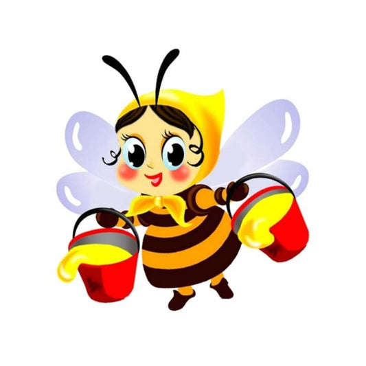 15.1CM*15.4CM Lovely Beautiful Bees Decal Personality PVC Car Sticker