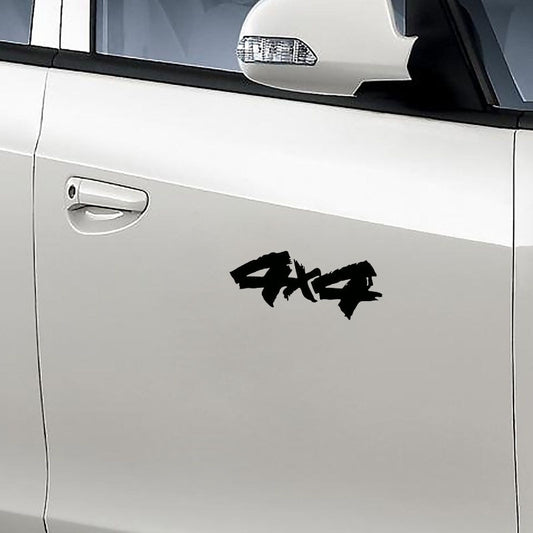 13.5X5.5CM 4X4 Interesting Vinyl Decals Car Sticker Motorcycle Car-styling Black/Silver S8-0280