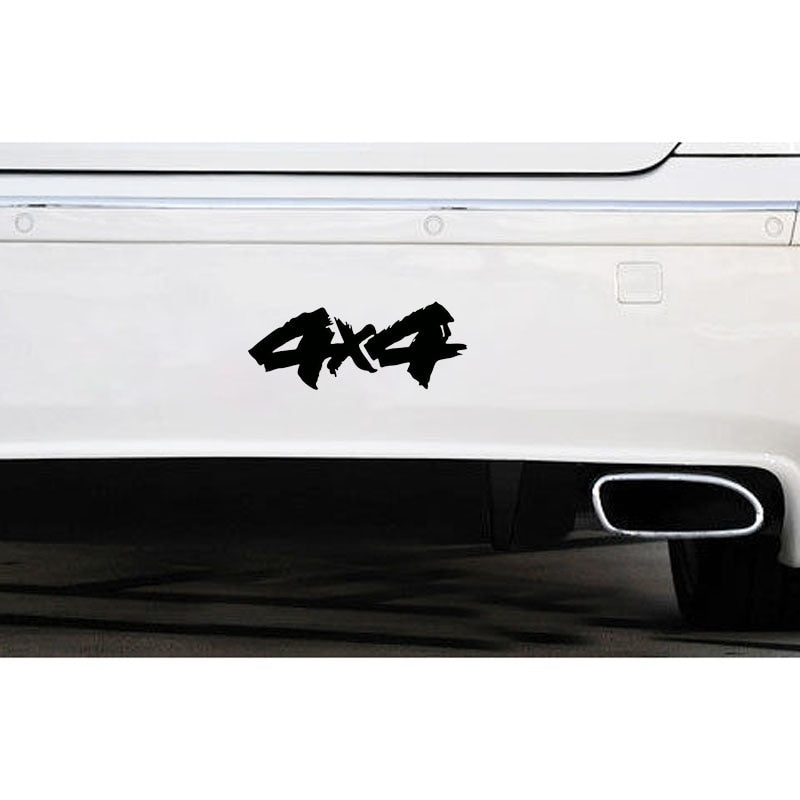13.5X5.5CM 4X4 Interesting Vinyl Decals Car Sticker Motorcycle Car-styling Black/Silver S8-0280