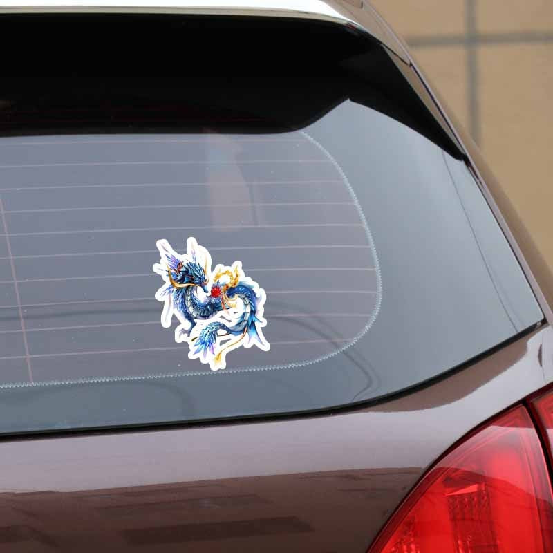 12.2CM*15CM Personalized Animal Dragon PVC Car Sticker Decal