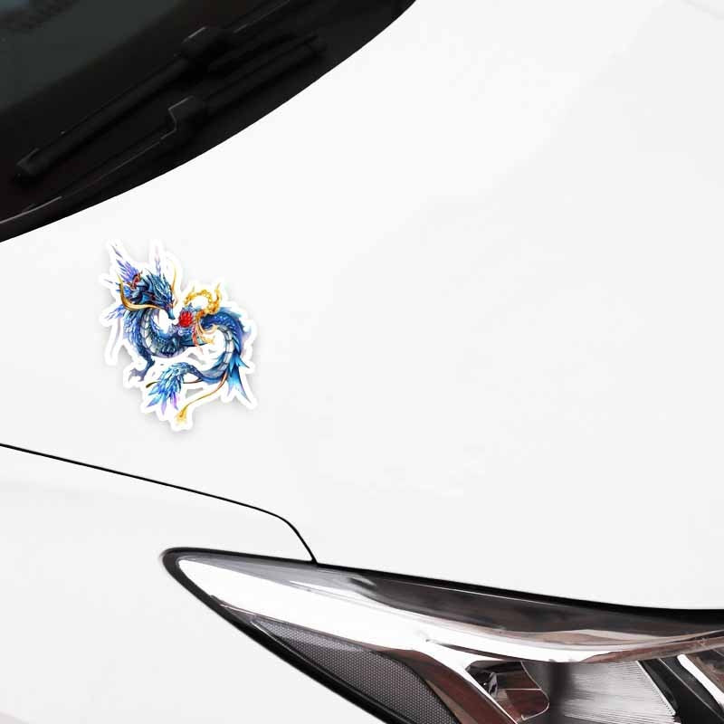 12.2CM*15CM Personalized Animal Dragon PVC Car Sticker Decal