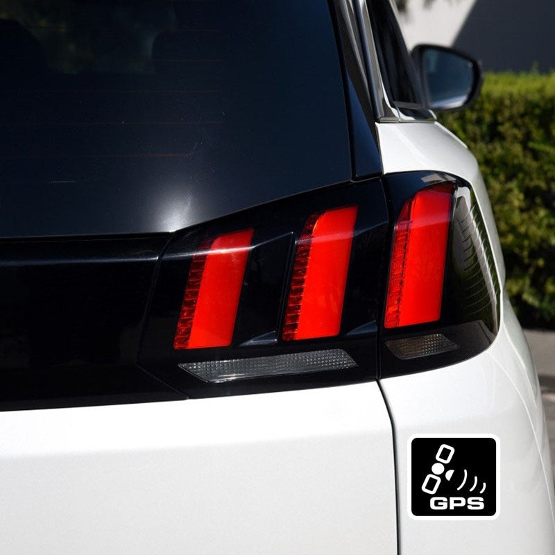 10.7*10.7CM White And Black GPS Simple PVC Creative Car Sticker Decals