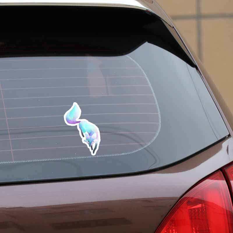 9.8CM*16CM Wonderful Novelty Animal Fox Car-styling Car Sticker Decal PVC