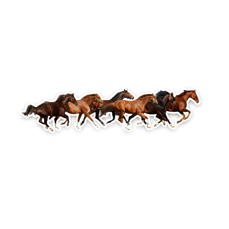 18.7CM*4.5CM Fashion  Running Horse PVC Car Sticker Decals Waterproof
