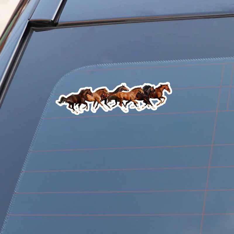 18.7CM*4.5CM Fashion  Running Horse PVC Car Sticker Decals Waterproof