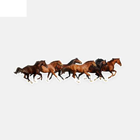 18.7CM*4.5CM Fashion  Running Horse PVC Car Sticker Decals Waterproof