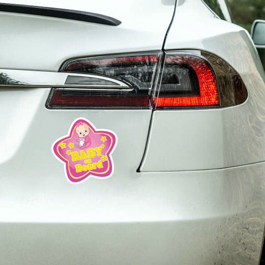 15.5*15CM Cartoon Lovely BABY ON BOARD Colored Decoration Car Sticker