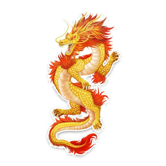 7CM*14.5CM Chinese Dragon Decoration Fashion PVC Car-styling Car Sticker Decal