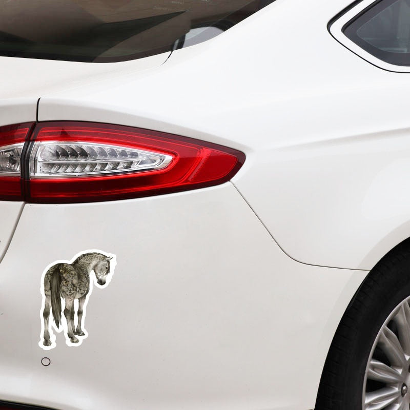 11CM*14.8CM Personalized Animal Horse PVC Car Accessories Car Sticker Decals