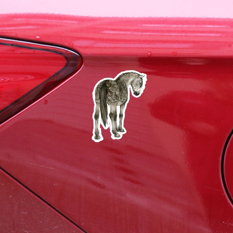 11CM*14.8CM Personalized Animal Horse PVC Car Accessories Car Sticker Decals