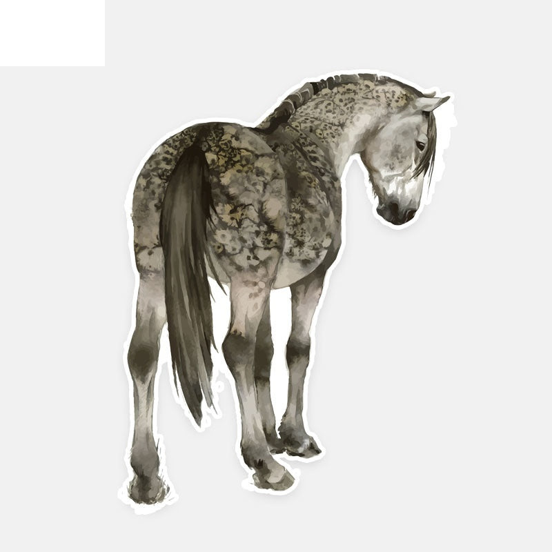 11CM*14.8CM Personalized Animal Horse PVC Car Accessories Car Sticker Decals