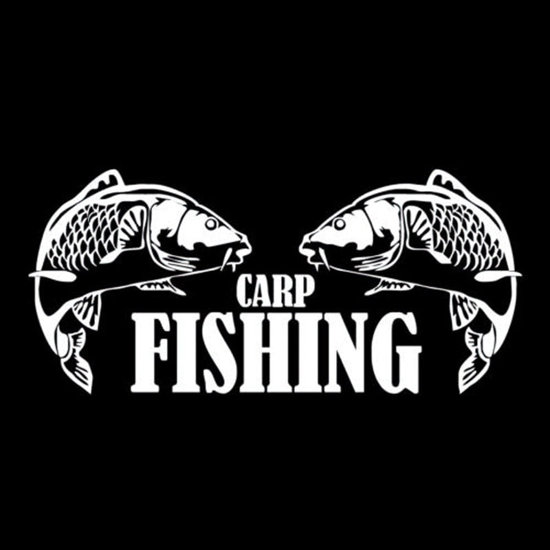 17.9cm*8.1cm Carp Fishing Animal Vinyl Car Styling Stickers Decals Decor S4-0031