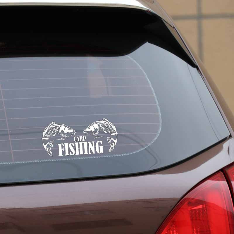 17.9cm*8.1cm Carp Fishing Animal Vinyl Car Styling Stickers Decals Decor S4-0031