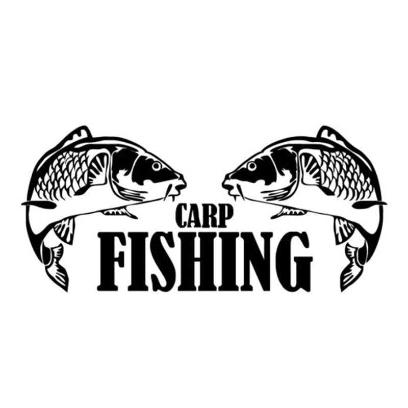 17.9cm*8.1cm Carp Fishing Animal Vinyl Car Styling Stickers Decals Decor S4-0031