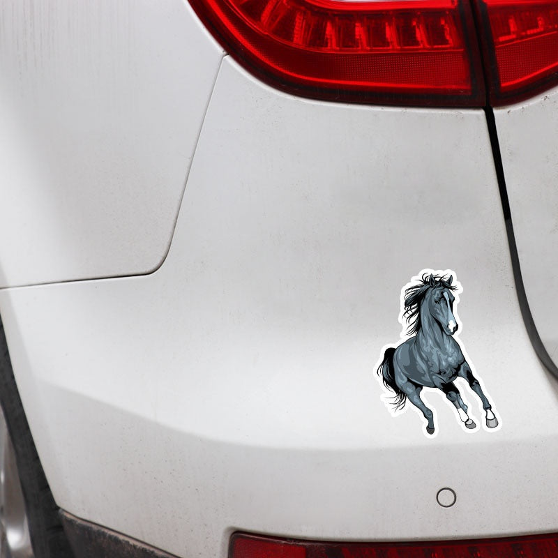 11CM*15CM Popular Animal Running Horse PVC High Quality Car Sticker Decal