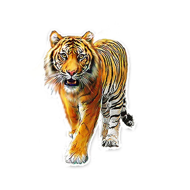 10.2CM*15CM Personalized Animal Tiger PVC Car Window Sticker Decal Graphical