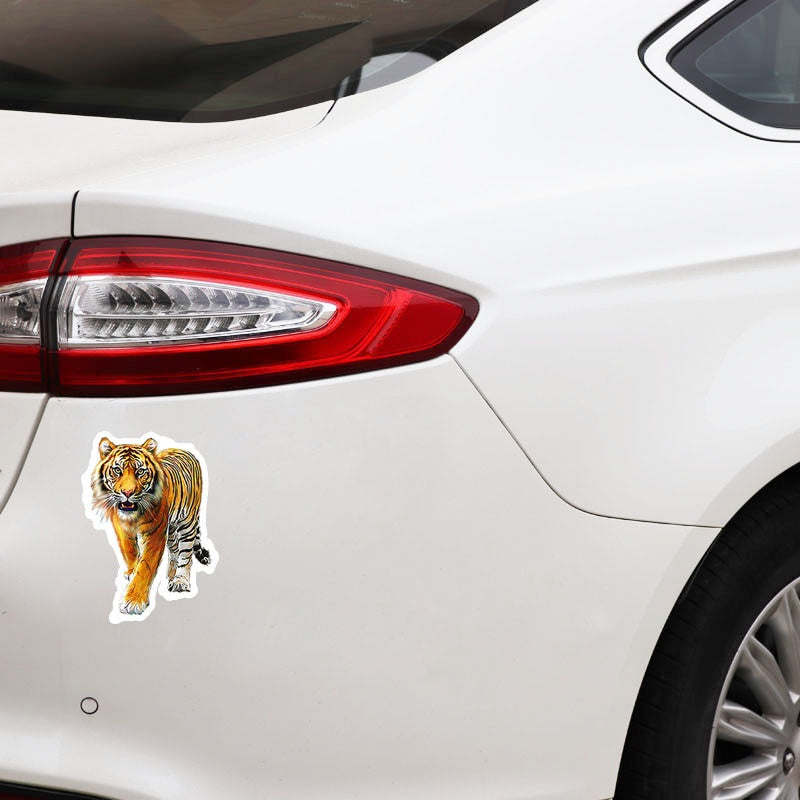 10.2CM*15CM Personalized Animal Tiger PVC Car Window Sticker Decal Graphical