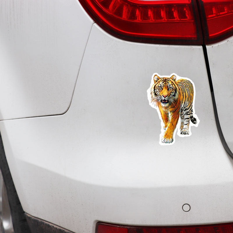10.2CM*15CM Personalized Animal Tiger PVC Car Window Sticker Decal Graphical