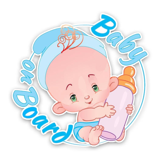 16.1*15.7CM Warning Car Sticker Lovely High Quality Graphic BABY ON BOARD Cartoon Decoration Decals