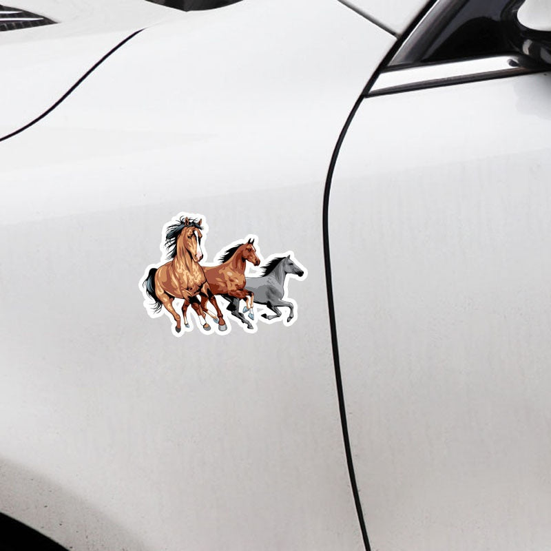 15CM*11CM Fashion Steed Horse PVC Car Windshield Sticker Decal Graphical