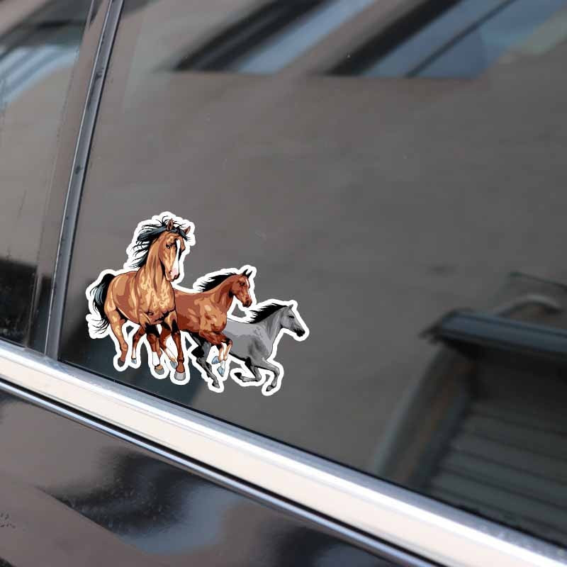 15CM*11CM Fashion Steed Horse PVC Car Windshield Sticker Decal Graphical
