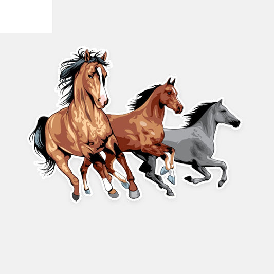 15CM*11CM Fashion Steed Horse PVC Car Windshield Sticker Decal Graphical